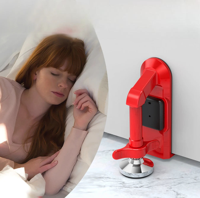 Tope de puerta con alarma portátil
